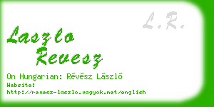 laszlo revesz business card